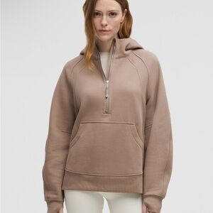Lululemon Scuba Oversized Half Zip Long Hoodie Sweatshirt Taupetastic